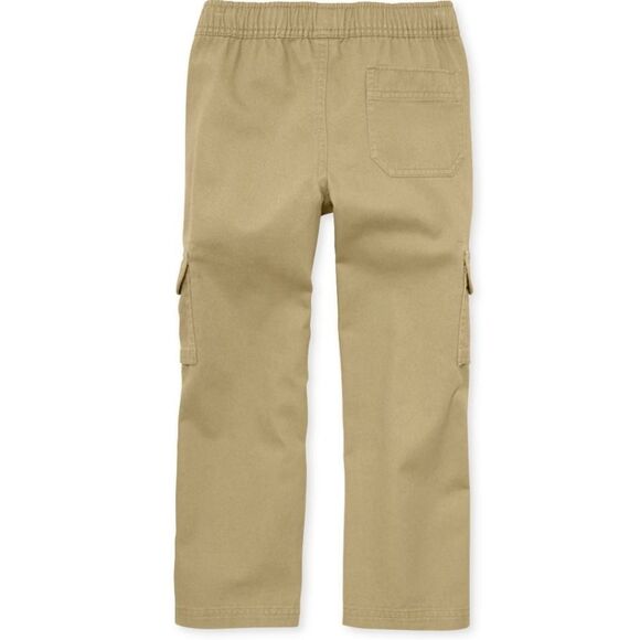 HUSKY Boys size 8 khaki Children's Place stretch waist cargo pants - Picture 2 of 7